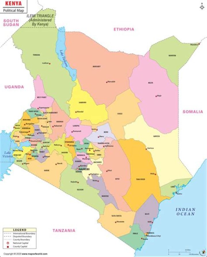Kisii, Kenya. Physical. Capital Stock Image Image of division