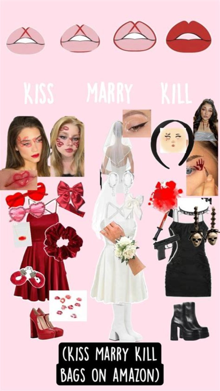 kiss marry kill costume Prom dresses, Formal dresses, Fashion