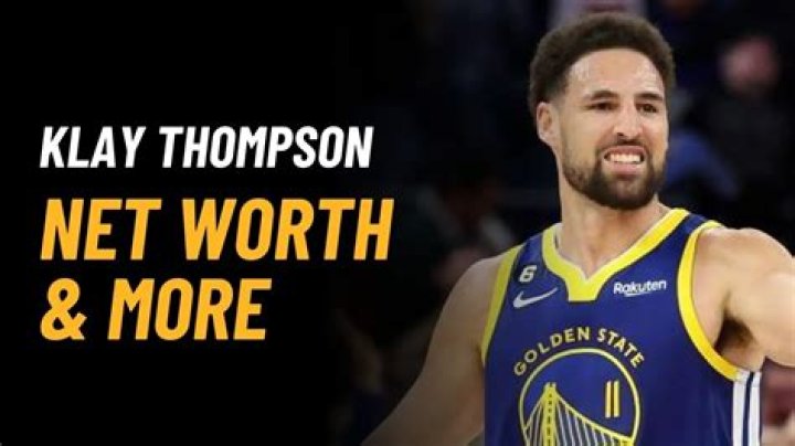 Klay Thompson Net Worth (2017)
