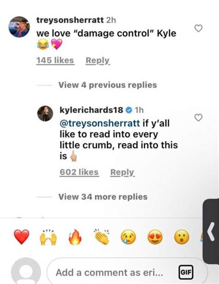Kyle Richards posts VERY flirty exchange with Wade amid rumored