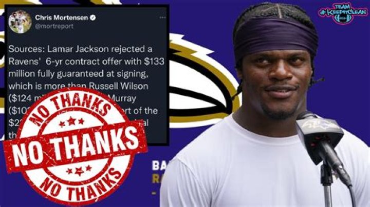 Lamar Jackson turned down Ravens contract offer that eclipsed Russell