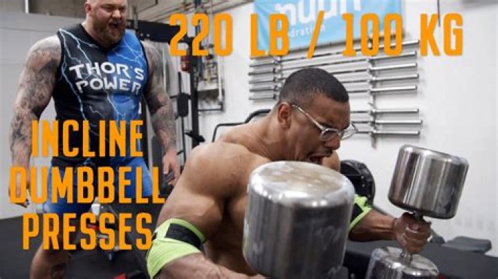 Larry Wheels 220 Pound Incline Press
