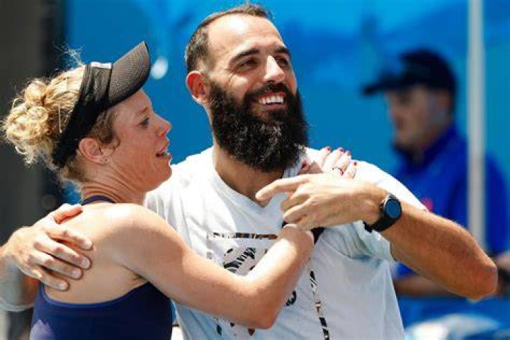 Laura SIEGEMUND (GER) beim Training mit Trainer Antonio Zucca (rechts