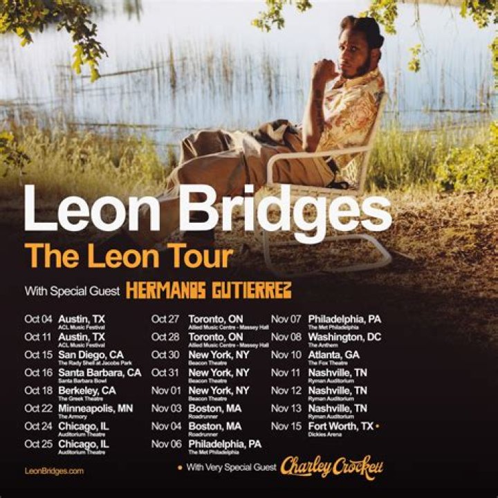 Leon Bridges expands tour, adds intimate LP release shows in NYC & L.A.