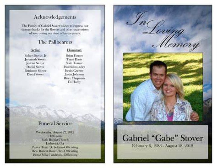 libreng Obituary Program Sample