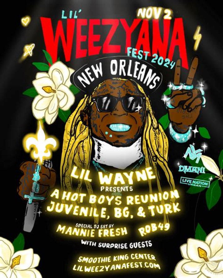 Lil Wayne Reveals Lil WeezyAna Fest 2019 Lineup Travis Scott, Meek
