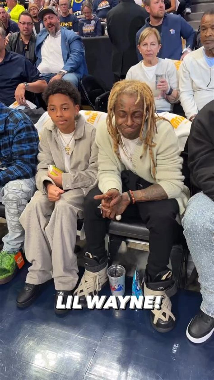 Lil Wayne Shares His Doppelganger Son With Lauren London Rapping 'We