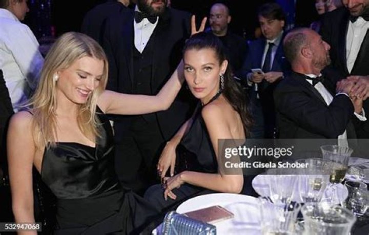 Lily Donaldson and Bella Hadid Cute Girlfriend Pictures at the Cannes