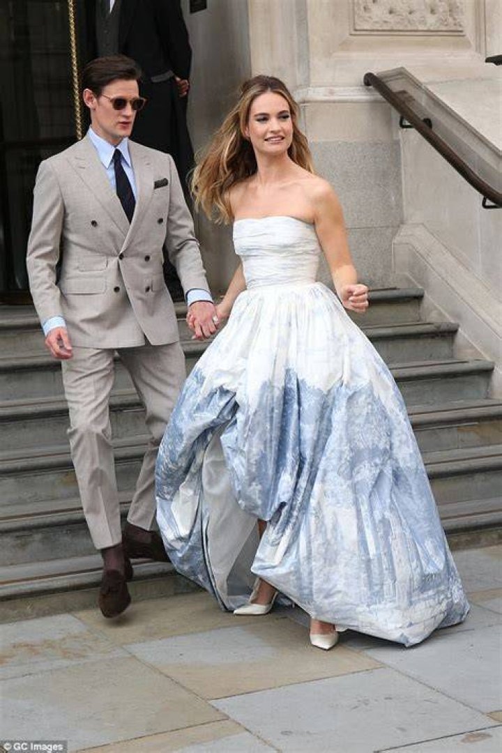 Lily James with boyfriend out in New York City 20 GotCeleb