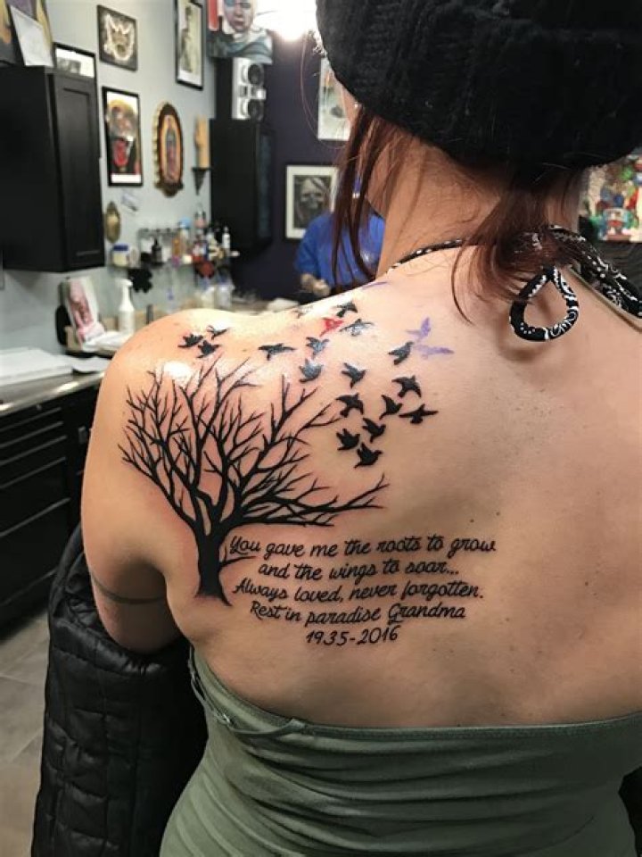 Lily tattoo. Quote for grandma. RIP Grandma tattoos, Tattoos for