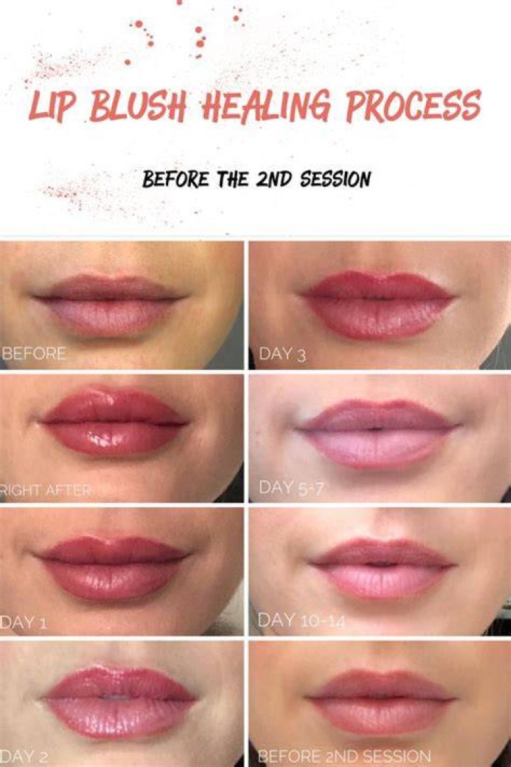 Lip Blush Healing Day by Day Tina Davies Professional