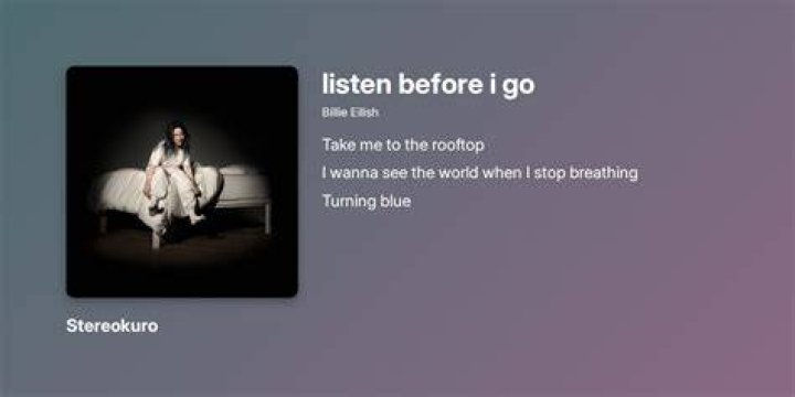 Listen Before I Go Lyrics