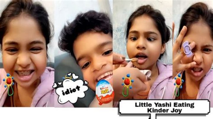 Little Yashi Eating KINDER JOY 😍😍 VLOG 1 Little Suyash Vlogs