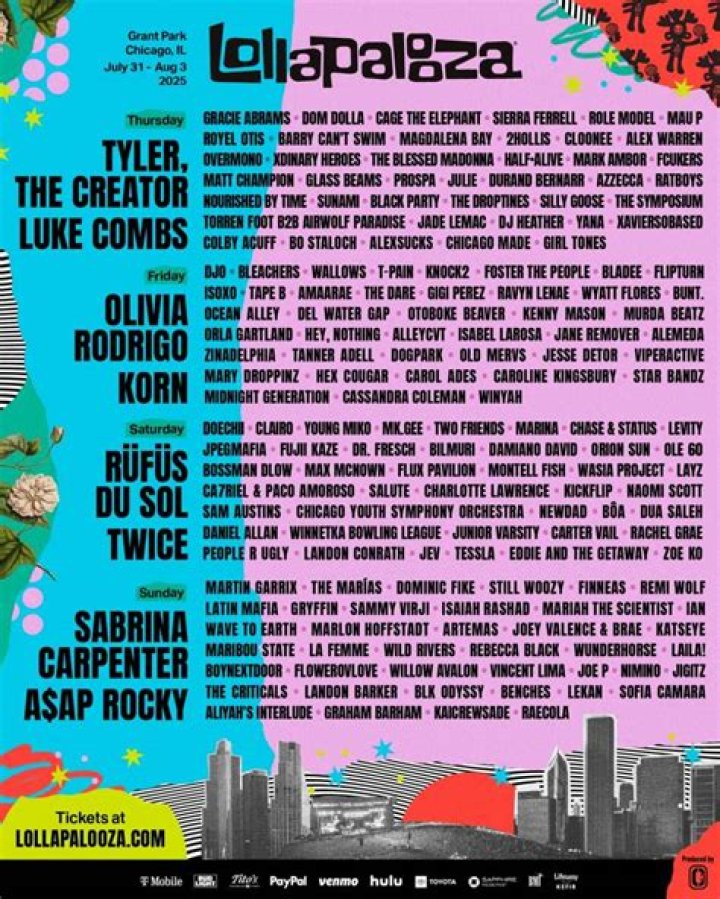 Lollapalooza's 2023 South America Lineup Includes Drake, Blink182