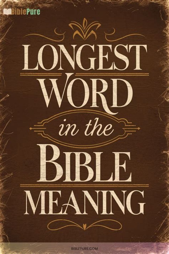Longest Word in the Bible Quiz By CGMFan1