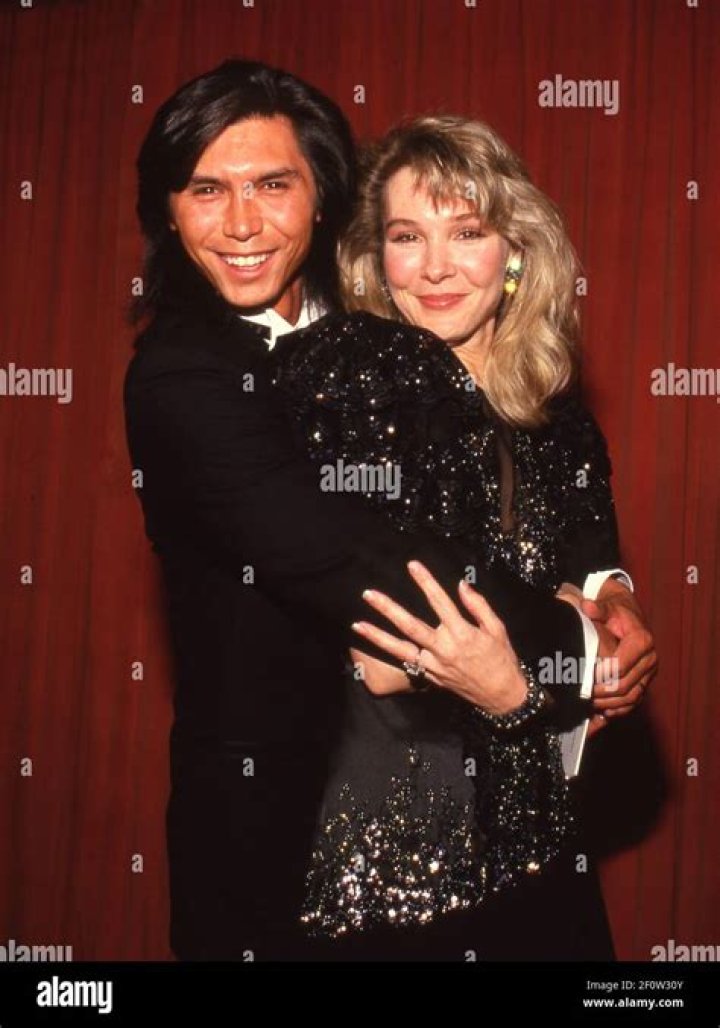 Lou Diamond Phillips and Cynthia Rhodes at the 45th Annual Golden Globe