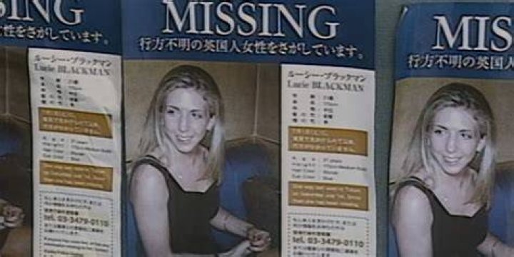 Lucie Blackman missing poster Lucie Blackman missing poster