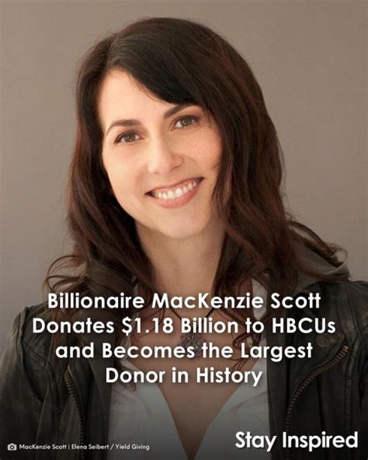 MacKenzie Scott Gives 1.7 Billion to Historically Black Colleges and