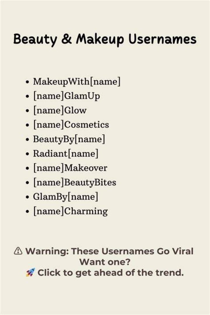 Makeup & Beauty Instagram Username 150+ Unique Beauty Instagram
