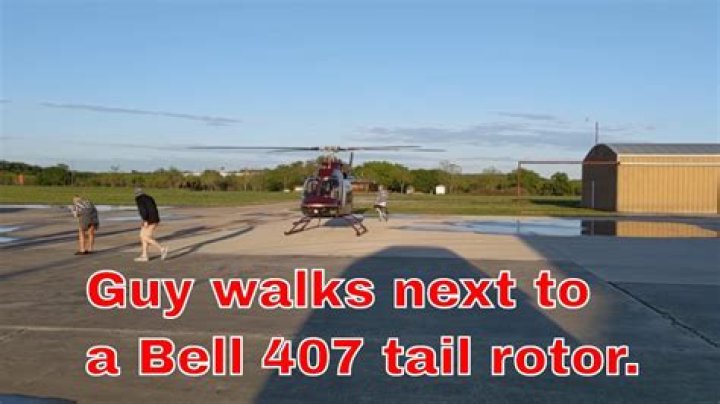 Man Walks Into Helicopter Rotor Video Casillas