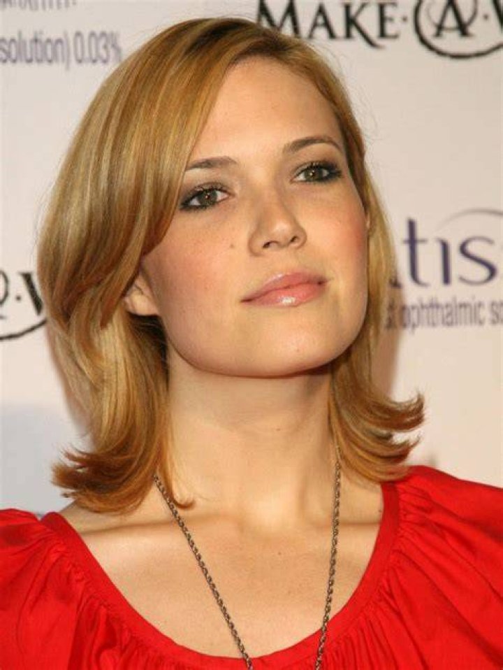 Mandy Moore Shoulder Length Blonde Human Hair Wig