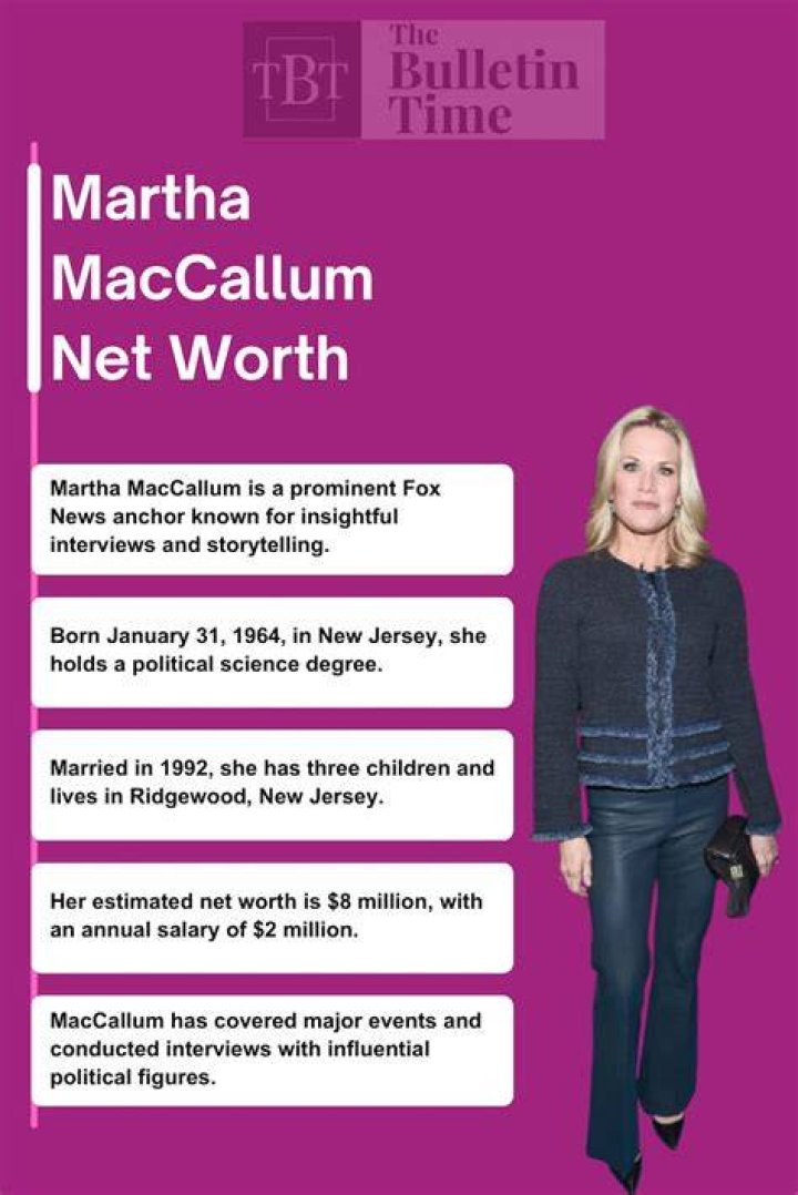 Martha MacCallum, Everything about the Fox News anchor Social Stars Wiki