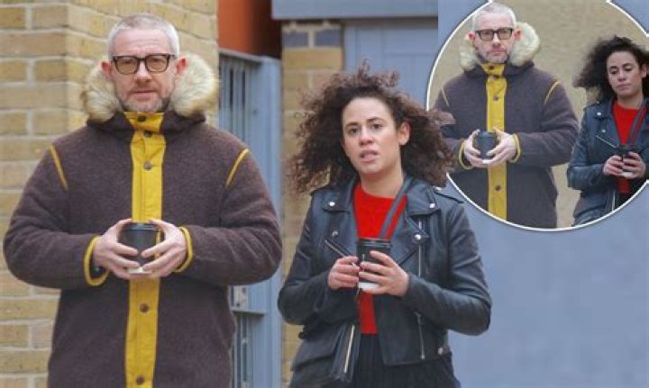 Martin Freeman, 49, steps out for a stroll with girlfriend Rachel