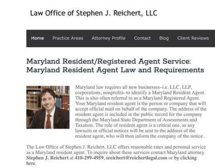 Maryland Resident Agent for an LLC Step By Step Business