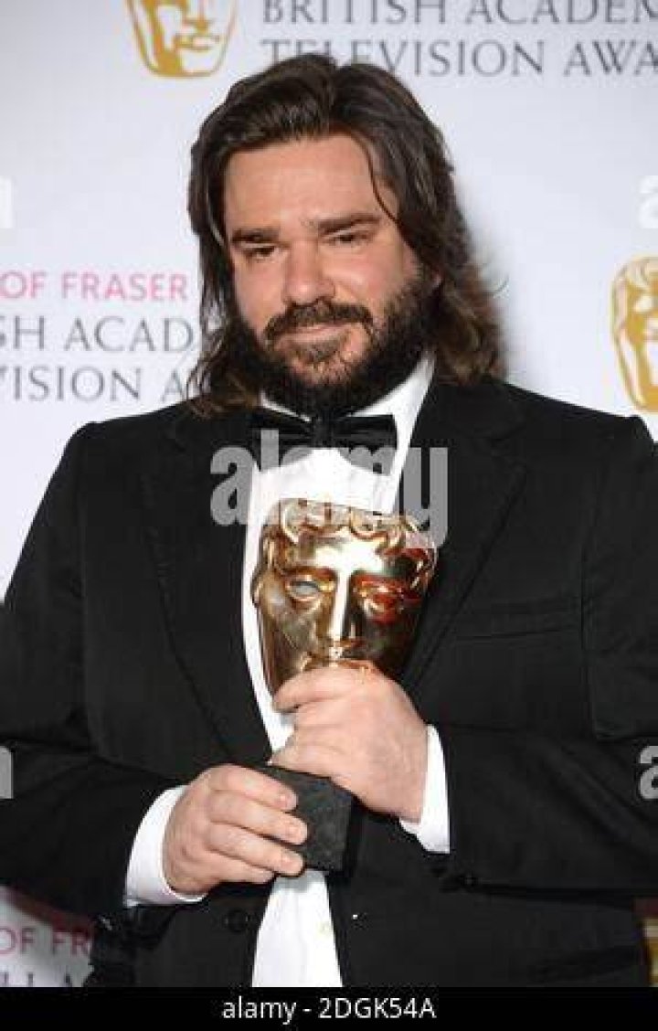 Matt Berry with the BAFTA for Male performance in a comedy program for