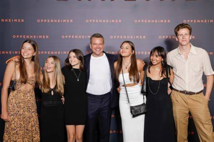 Matt Damon Takes His Daughters to Oppenheimer Premiere POPSUGAR