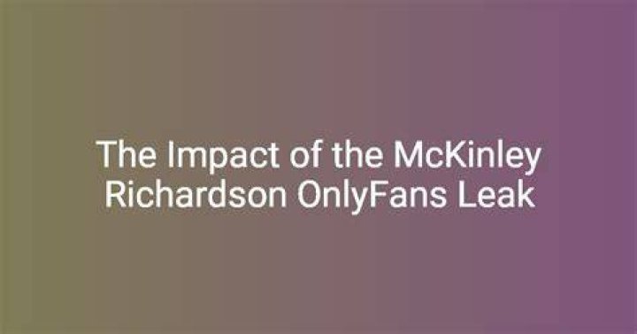 Mckinley Richardson Leak Video Scandal & Controversy