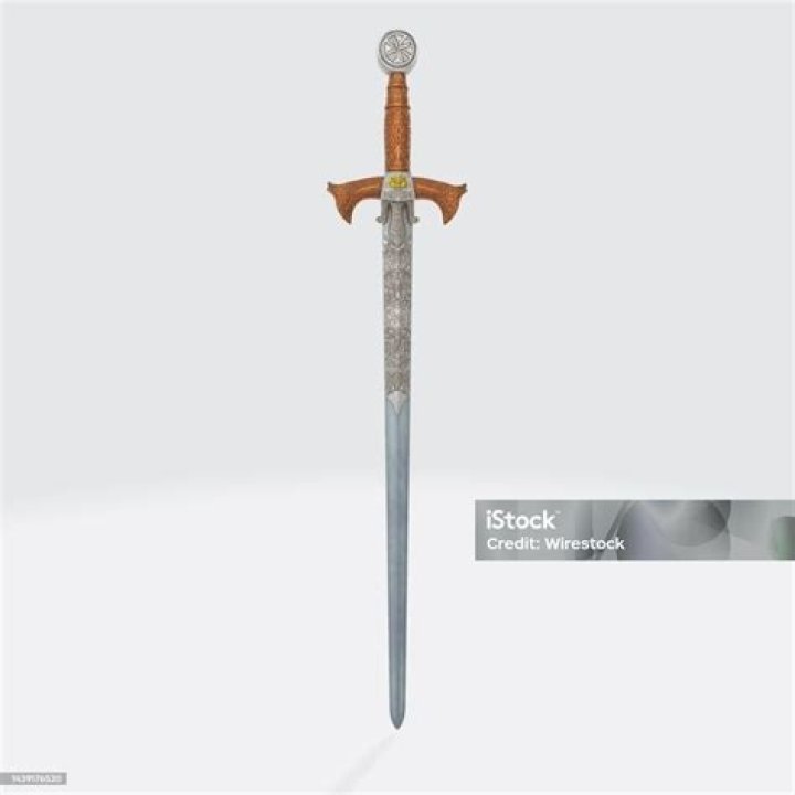 Medieval Dagger Isolated On White Background Stock Photography