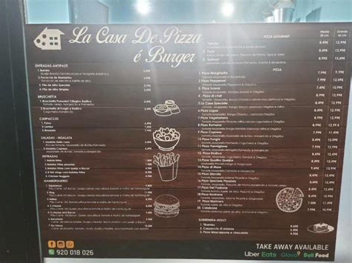 Menu of Casa De Pizza in Los Lunas, NM 87031