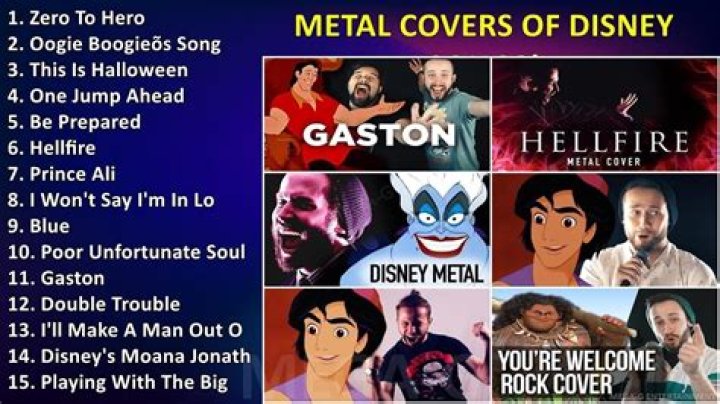Metal Covers Of Disney Songs 🤘 Metal Disney Covers Playlist 🤘 Metal Versions Of Disney Songs Mix - songs covered by metal bands