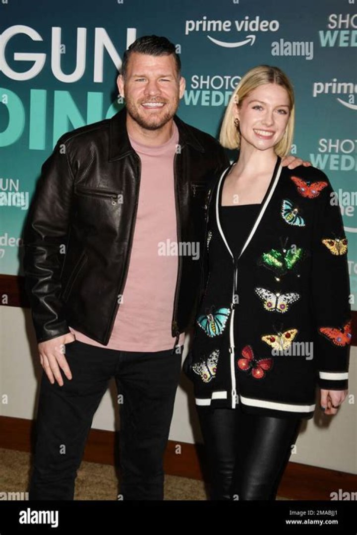 Michael Bisping and Ellie Bisping attend the Los Angeles premiere of