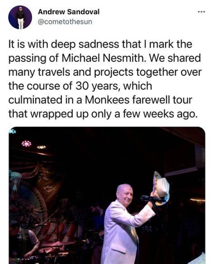 Michael Nesmith cause of death, The Monkees star dies at 78 YouTube