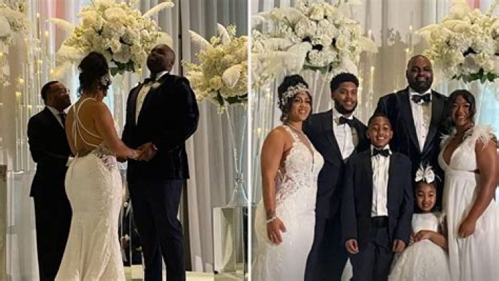 Michael Oher wedding photos showcase massive 5ft cake covered with