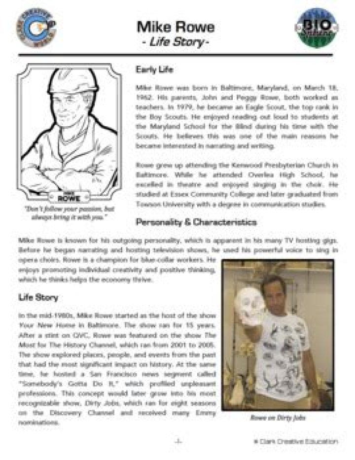 Mike Rowe biography
