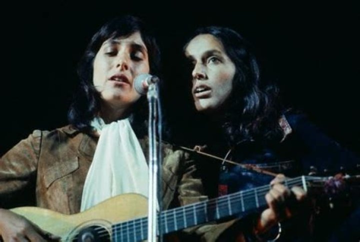 Mimi Baez, Joan Baez and their mother with Bob Dylan Zimmy