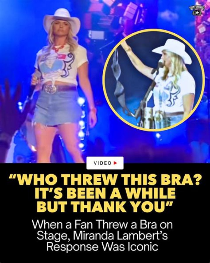 miranda lambert bra slipping off