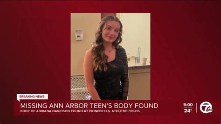 Missing Ann Arbor Girl Found Dead Near High School