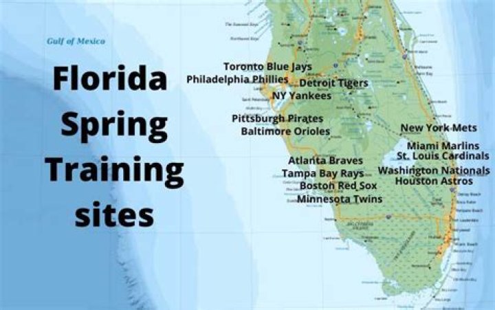 Mlb Spring Training Locations Florida Map US States Map