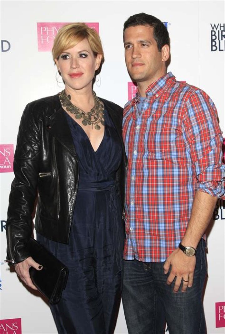 Molly Ringwald and Panio Gianopoulos Celebrities on the Billboard