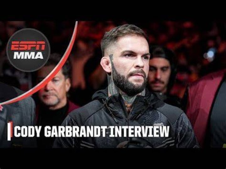 Morning Report Cody Garbrandt opens up about nearsuicide attempt as a
