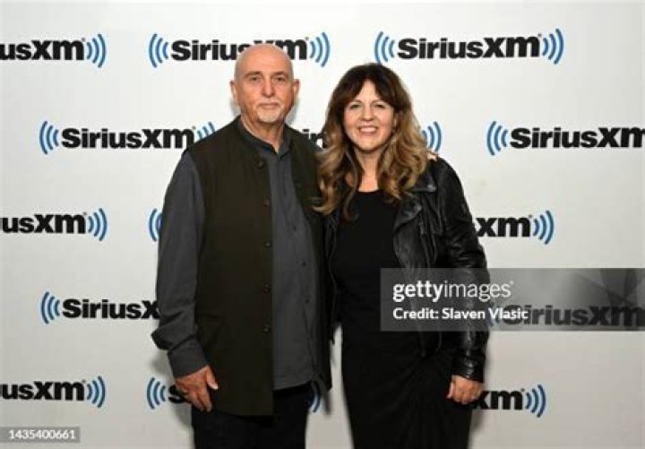 Musician Peter Gabriel and his wife Meabh Flynn attend the Quadriga