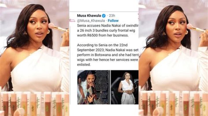 Nadia Nakai gets trolled after allegations of her stealing a R6500 wig