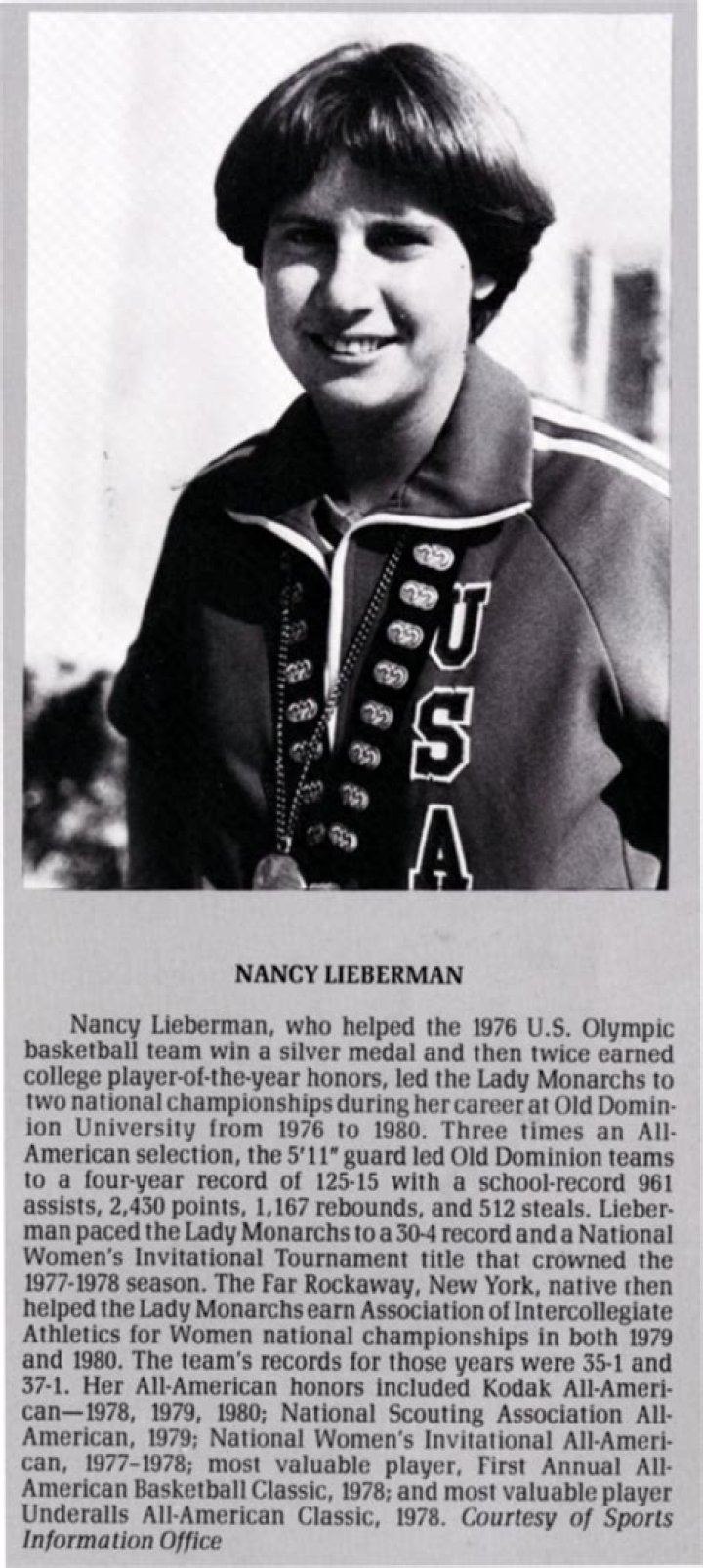 Nancy Lieberman, Team USA Women&rsquo;s Basketball and Hall of Famer Hall Of