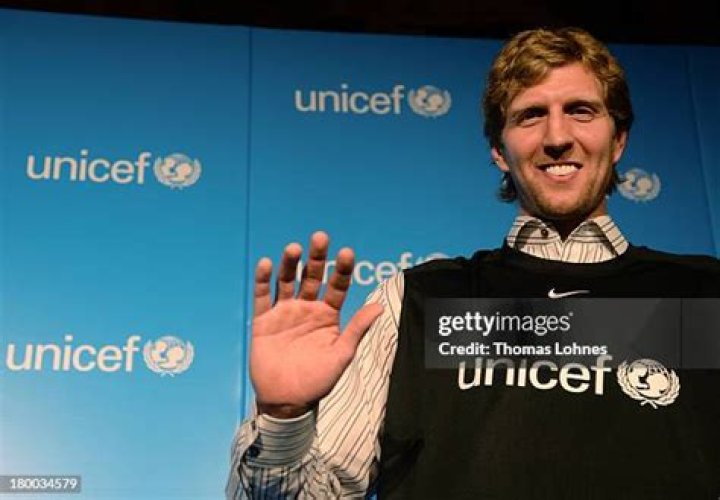 Nba Basketball Player Dirk Nowitzki Of The Dallas Mavericks And Wife