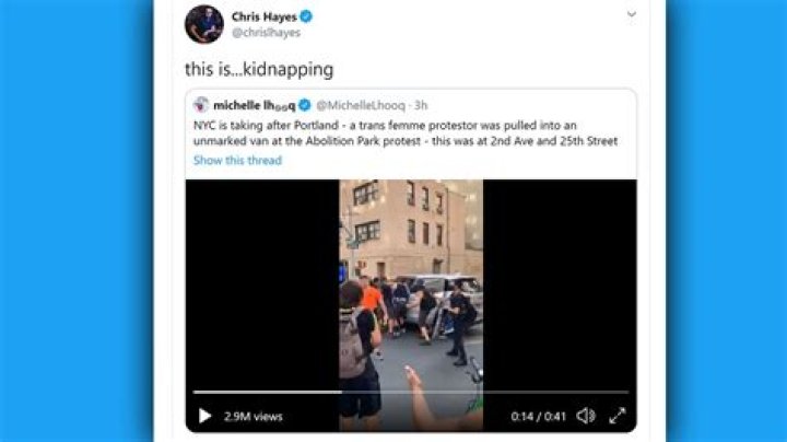 NBC reporter corrects Chris Hayes after host labels NYPD arrest a