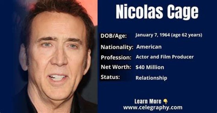 Nicolas Cage Age, Bio, Birthday, Family, Net Worth National Today